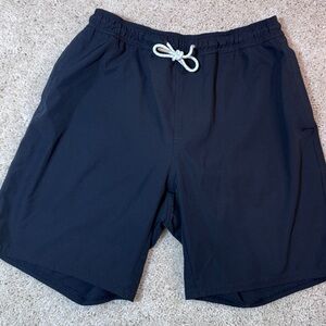 Wellen Lined Navy Blue Men's Swim Trunks Size Small